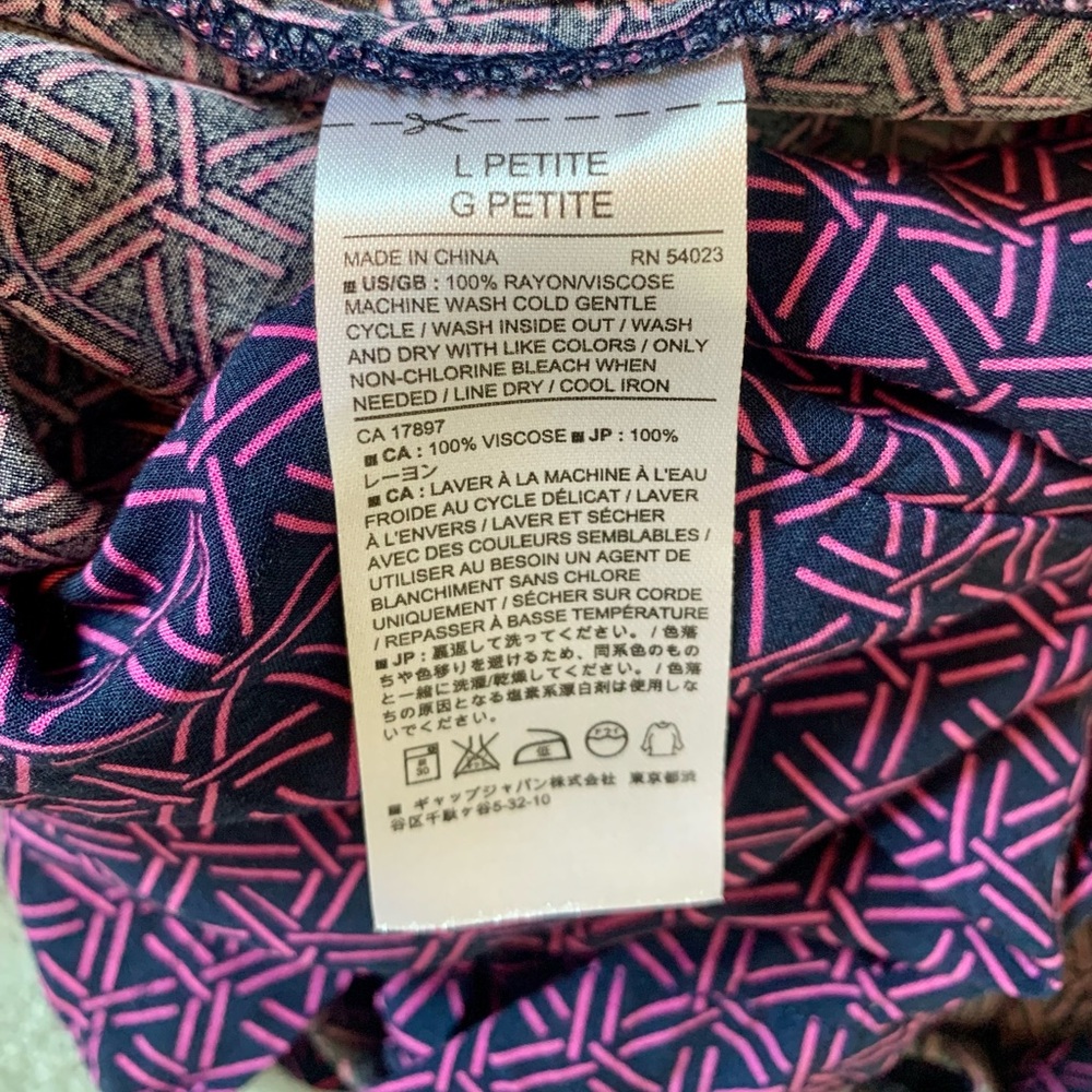 Banana Republic Factory Purple Printed Romper - Picture 11 of 11